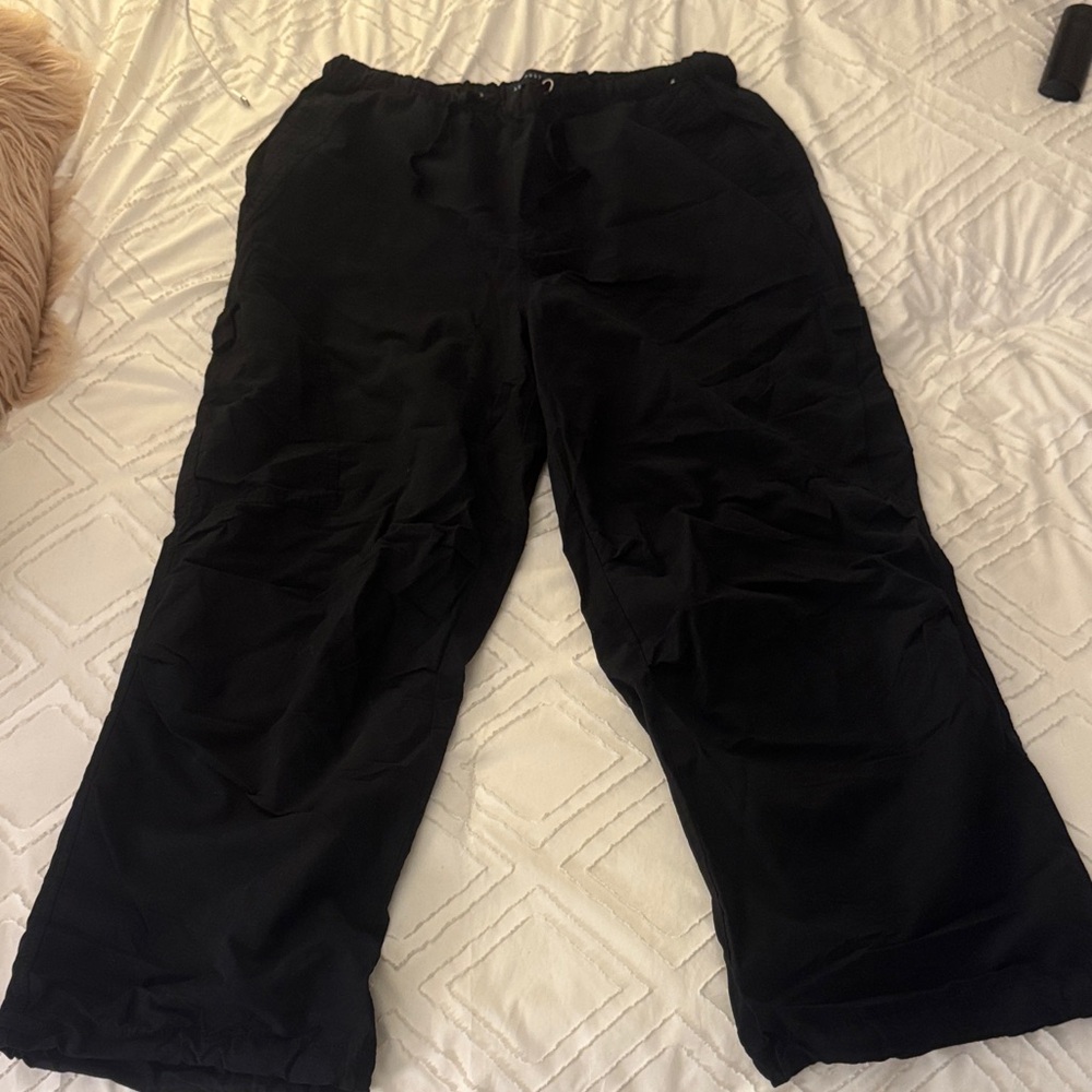 Black Wide-Leg Pants